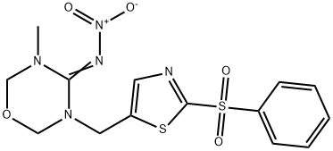 Deschloro-2-phenylsulfonyl-thiamethoxam Struktur