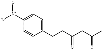 6-(4-nitrophenyl)hexane-2,4-dione Struktur