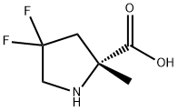 D-Proline, 4,4-difluoro-2-methyl- Struktur