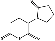 2,6-Piperidinedione, 3-(2-oxo-1-pyrrolidinyl)- Struktur