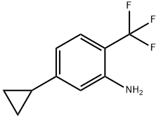 Benzenamine, 5-cyclopropyl-2-(trifluoromethyl)- Struktur