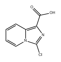 Imidazo[1,5-a]pyridine-1-carboxylic acid, 3-chloro- Struktur