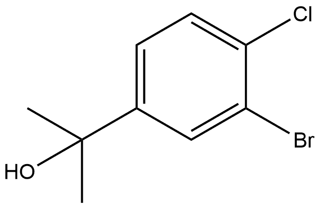 2-(3-bromo-4-chlorophenyl)propan-2-ol Struktur