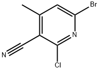 3-Pyridinecarbonitrile, 6-bromo-2-chloro-4-methyl- Struktur