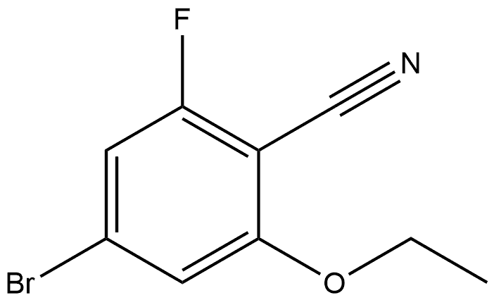 4-bromo-2-ethoxy-6-fluorobenzonitrile Struktur