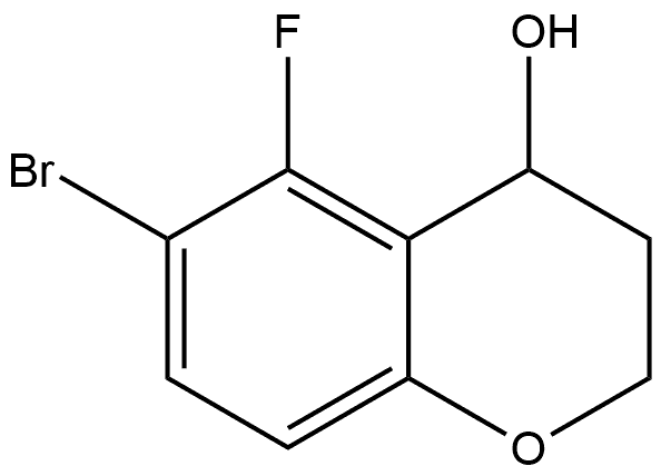 6-bromo-5-fluorochroman-4-ol Struktur