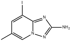 8-iodo-6-methyl-[1,2,4]triazolo[1,5-a]pyridin-2-amine Struktur