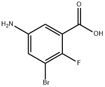 Benzoic acid, 5-amino-3-bromo-2-fluoro- Struktur