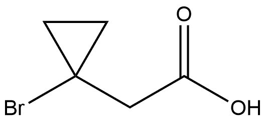 1-Bromocyclopropaneacetic acid Struktur