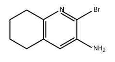 3-Quinolinamine, 2-bromo-5,6,7,8-tetrahydro- Struktur