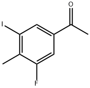 3'-Fluoro-5'-iodo-4'-methylacetophenone Struktur