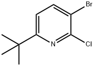 Pyridine, 3-bromo-2-chloro-6-(1,1-dimethylethyl)- Struktur