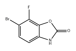 2(3H)-Benzoxazolone, 6-bromo-7-fluoro- Struktur