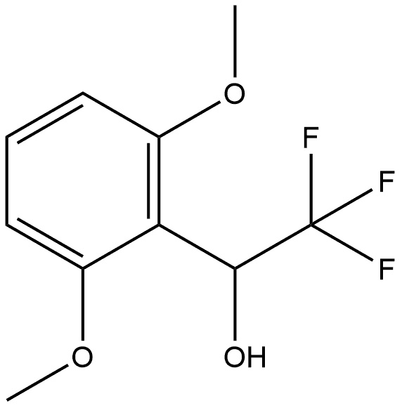 Benzenemethanol, 2,6-dimethoxy-α-(trifluoromethyl)- Struktur