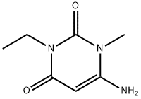 2,4(1H,3H)-Pyrimidinedione, 6-amino-3-ethyl-1-methyl- Struktur