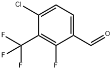 Benzaldehyde, 4-chloro-2-fluoro-3-(trifluoromethyl)- Struktur