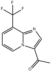 1-(8-(Trifluoromethyl)imidazo[1,2-a]pyridin-3-yl)ethanone Struktur