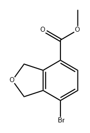 4-Isobenzofurancarboxylic acid, 7-bromo-1,3-dihydro-, methyl ester Struktur