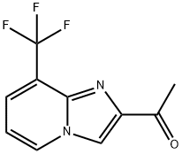 1-(8-(Trifluoromethyl)imidazo[1,2-a]pyridin-2-yl)ethanone Struktur