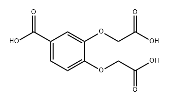 Benzoic acid, 3,4-bis(carboxymethoxy)- Struktur