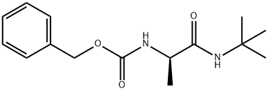 Carbamic acid, [2-[(1,1-dimethylethyl)amino]-1-methyl-2-oxoethyl]-, phenylmethyl ester, (R)- (9CI) Struktur