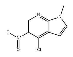 1H-Pyrrolo[2,3-b]pyridine, 4-chloro-1-methyl-5-nitro- Struktur