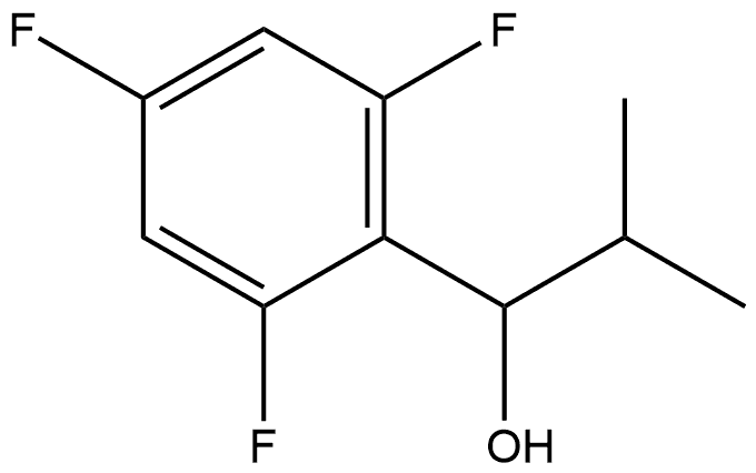 2-methyl-1-(2,4,6-trifluorophenyl)propan-1-ol Struktur