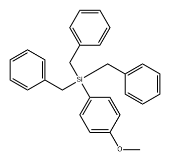 Benzene, 1-methoxy-4-[tris(phenylmethyl)silyl]-