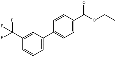 3'-trifluoromethyl-biphenyl-4-carboxylic acid ethyl ester Struktur