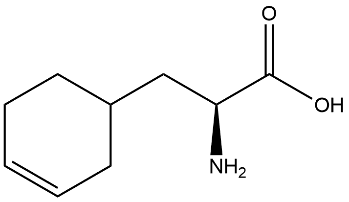 3-Cyclohexene-1-propanoic acid, α-amino-, (αS)- Struktur