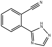 Benzonitrile, 2-(1H-1,2,4-triazol-5-yl)- Struktur