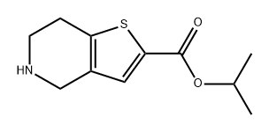 Thieno[3,2-c]pyridine-2-carboxylic acid, 4,5,6,7-tetrahydro-, 1-methylethyl ester Struktur