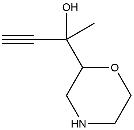 2-Morpholinemethanol, α-ethynyl-α-methyl Struktur