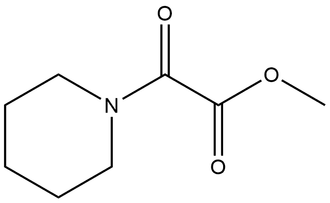 1-Piperidineacetic acid, α-oxo-, methyl ester Struktur