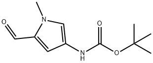 Carbamic acid, (5-formyl-1-methyl-1H-pyrrol-3-yl)-, 1,1-dimethylethyl ester (9CI) Struktur