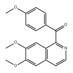 Methanone, (6,7-dimethoxy-1-isoquinolinyl)(4-methoxyphenyl)- Struktur