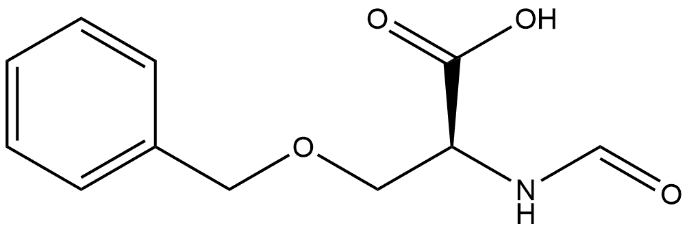 3-(Benzyloxy)-2-formamidopropanoic acid Struktur