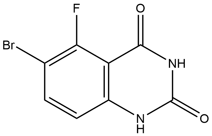 6-Bromo-5-fluoro-2,4(1H,3H)-quinazolinedione Struktur