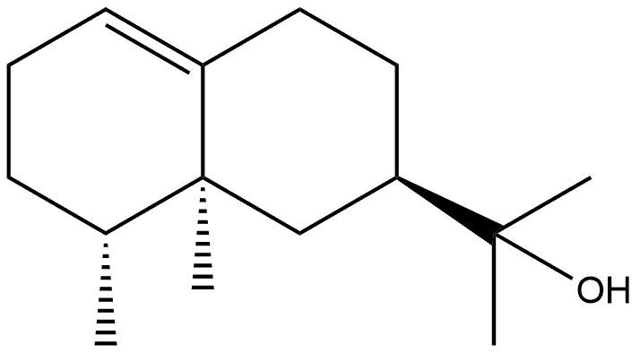 (2R)-1,2,3,4,6,7,8,8a-Octahydro-α,α,8β,8aβ-tetramethyl-2-naphthalenemethanol Struktur