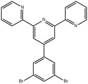 2,2':6',2''-Terpyridine, 4'-(3,5-dibromophenyl)- Struktur