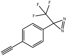 3H-Diazirine, 3-(4-ethynylphenyl)-3-(trifluoromethyl)- Struktur