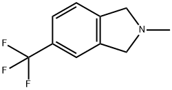 1H-Isoindole, 2,3-dihydro-2-methyl-5-(trifluoromethyl)- Struktur