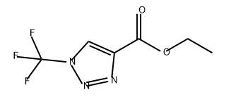 1H-1,2,3-Triazole-4-carboxylic acid, 1-(trifluoromethyl)-, ethyl ester Struktur