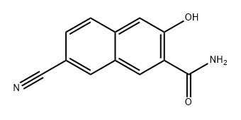 2-Naphthalenecarboxamide, 7-cyano-3-hydroxy- Struktur