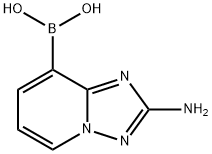 Boronic acid, B-(2-amino[1,2,4]triazolo[1,5-a]pyridin-8-yl)- Struktur