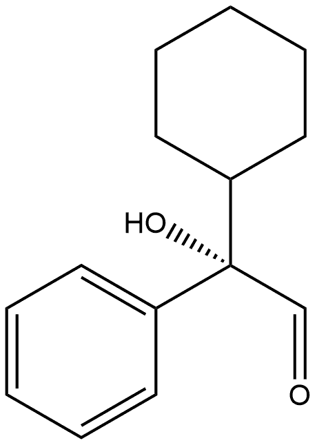 Benzeneacetaldehyde, α-cyclohexyl-α-hydroxy-, (αS)- Struktur