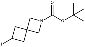 2-Azaspiro[3.3]heptane-2-carboxylic acid, 6-iodo-, 1,1-dimethylethyl ester Struktur