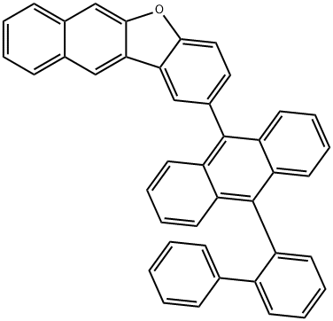 Benzo[b]naphtho[2,3-d]furan, 2-(10-[1,1'-biphenyl]-2-yl-9-anthracenyl)- Struktur