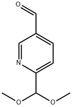 6-(Dimethoxymethyl)pyridine-3-carbaldehyde Struktur