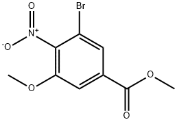 3-甲氧基-4-硝基-5-溴苯甲酸甲酯, 2084861-87-8, 結(jié)構(gòu)式